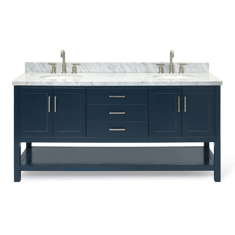 Magnolia Bath Vanity Oval Basin S073DCWOV, Midnight Blue