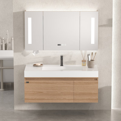 Nordic style retro bathroom cabinet