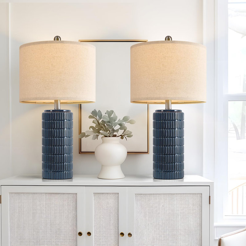 23" Blue Table Lamps