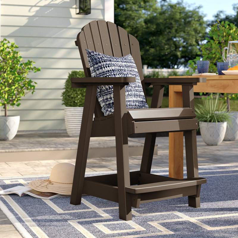 Anette Premium All-Weather Wicker Outdoor Dining Armchair, Weathered Acorn