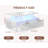 35 Inch LED Coffee Table with 4 Drawers & Open Shelf, High Gloss White Sofa Table for Living Room