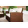 Argyri 9 - Person Outdoor Wicker Patio Conversation Furniture Set with Optional Fire Pit Table
