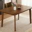 Table de salle à manger en noyer massif et rustique en bois massif - moderne minimaliste pour la cuisine, la salle à manger et le salon