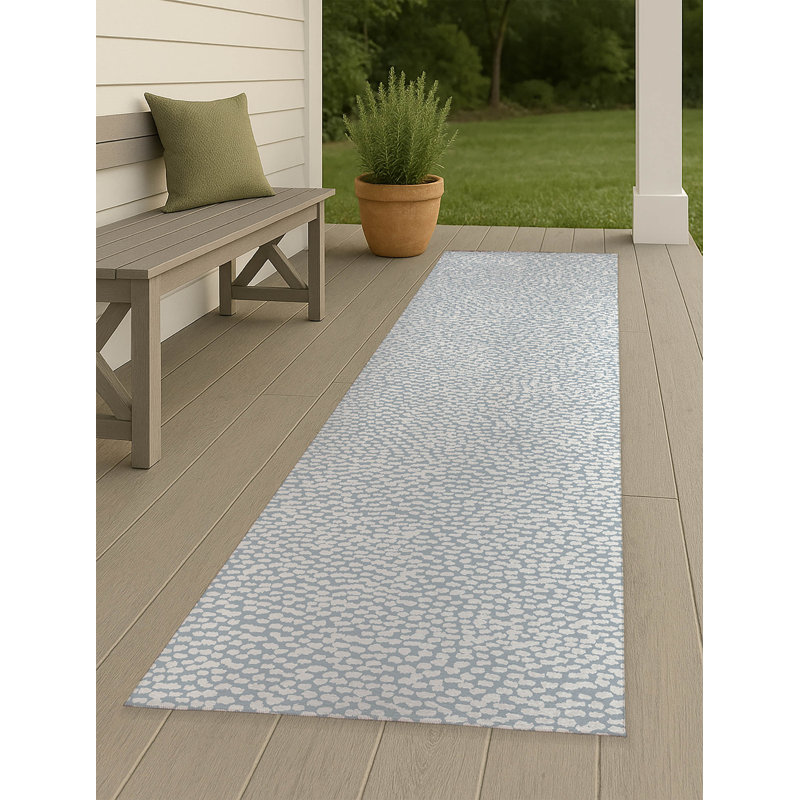 Twinkle Splat Non-Slip Outdoor Rug, Runner 2'6" x 8'