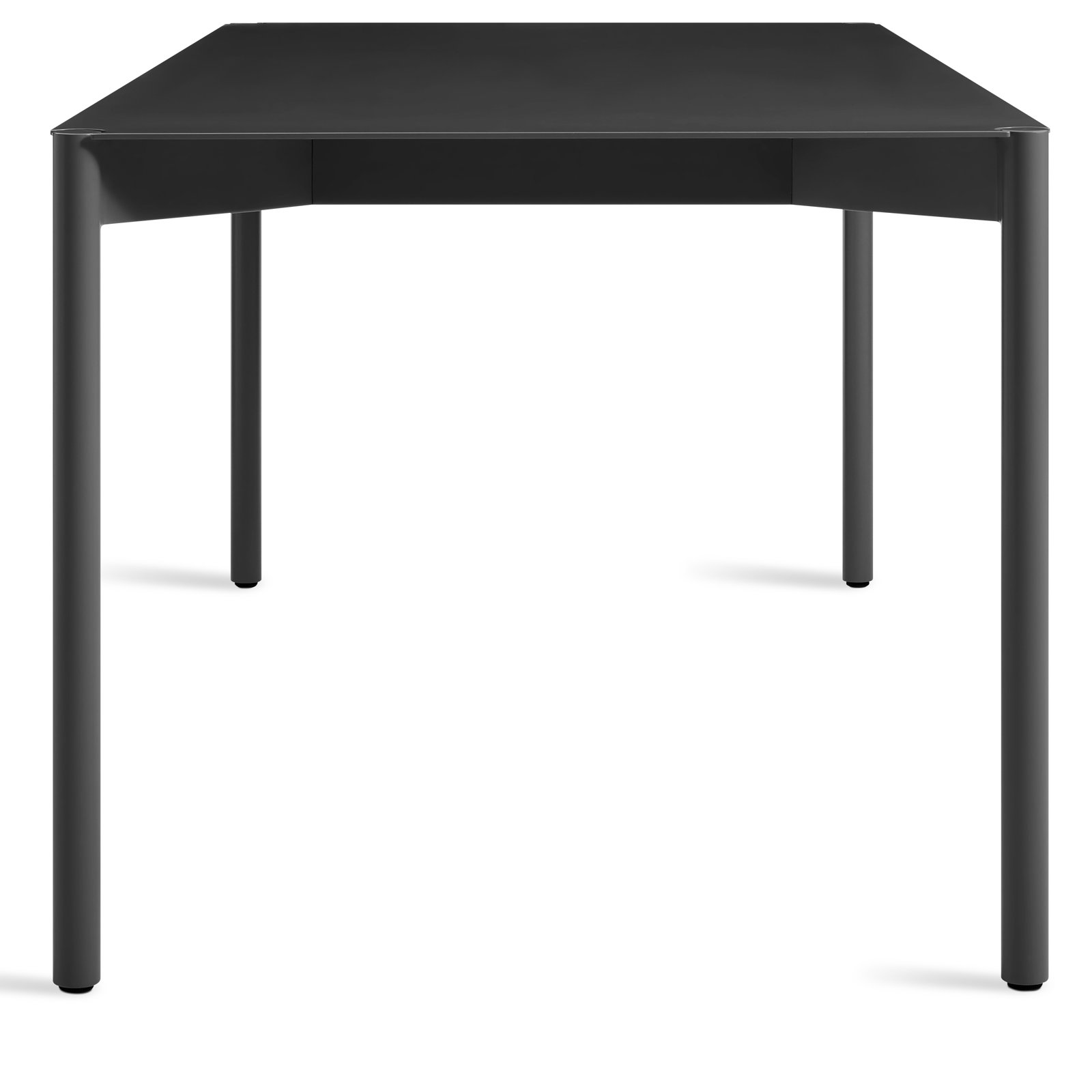 Comeuppance 80'' Metal Outdoor Dining Table, Oblivion