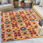  Dorado Audun Modern Indoor / Outdoor Geometric Red Hi-Lo Area Rug-69610248