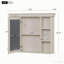 Meuble-lavabo simple 36 po avec plateau en résine et miroir Dredyn-2019054284