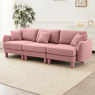 Boucle 3 po rose avec pieds distinctifs et enveloppés, structure solide pour un confort à long terme, conception unique et durable