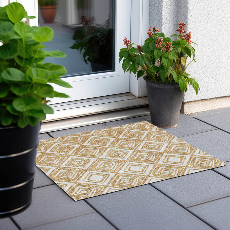 Malek Washable Geometric Indoor / Outdoor Rug