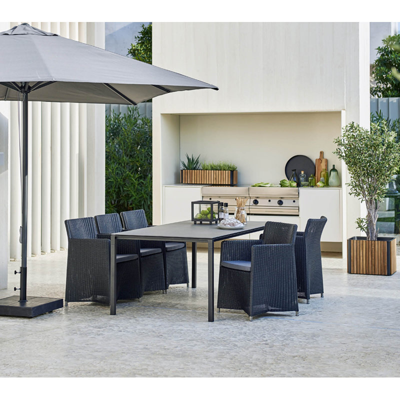 Outdoor Dining Armchair with Sunbrella® Cushions
