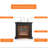 Drak Gray Solid Wood Electric Fireplace-1170369195