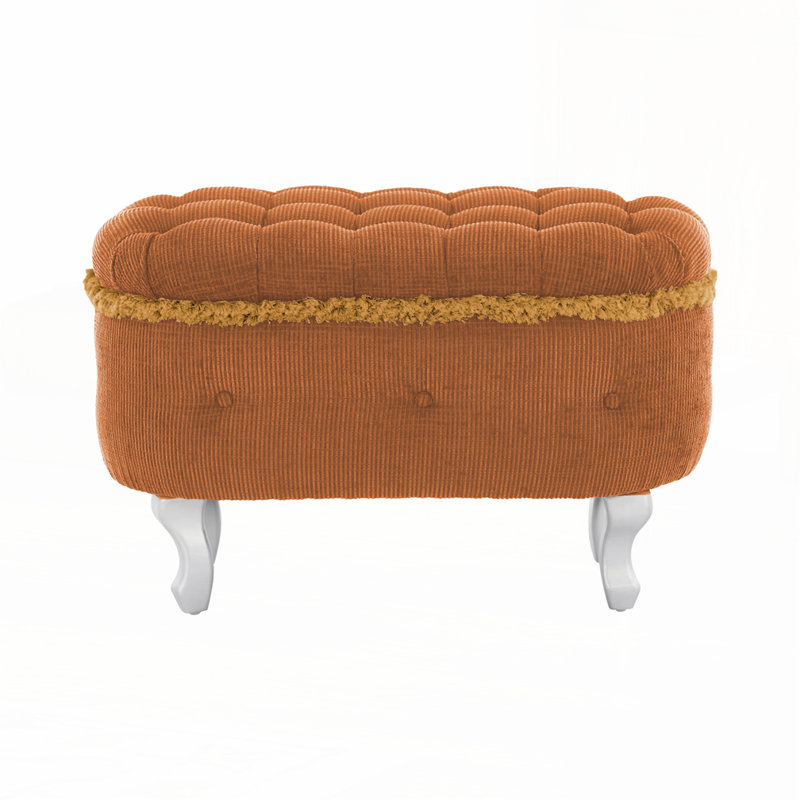 Bancs de rangement rembourrés, Orange