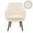 Bonnielou 25.25" Wide Sherpa Accent Chair with Solid Wood Legs