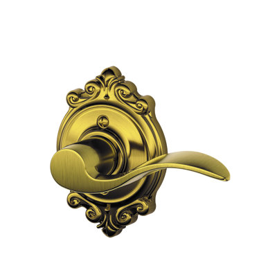 Accent Lever with Brookshire Trim Non-Turning Lock