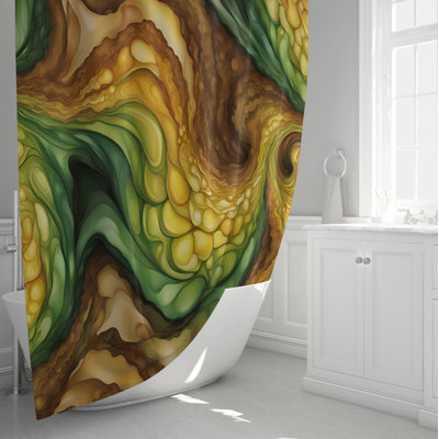 Rideau de douche abstrait