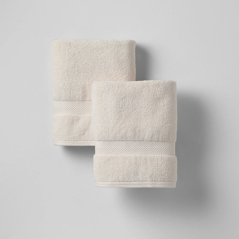 Rane Plush Cotton Hand Towel, Ivory
