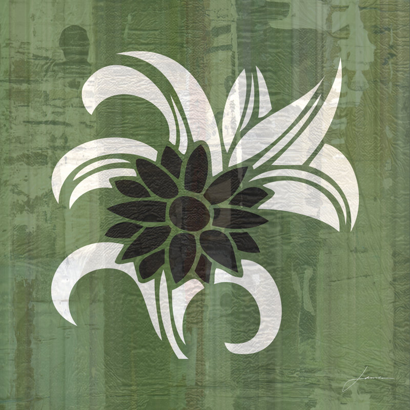 Glyphic Tiles III - Wrapped Canvas Print, 91cm H x 91cm W