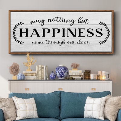 Through Our Door- Framed Canvas