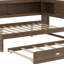 Lit de jour avec tablettes de rangement, USB, DEL et lit gigogne-1313345410