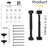 Anman Adjustable PC & Racing Game Chair in Black