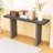 Oak Veneer Console Table-864269917