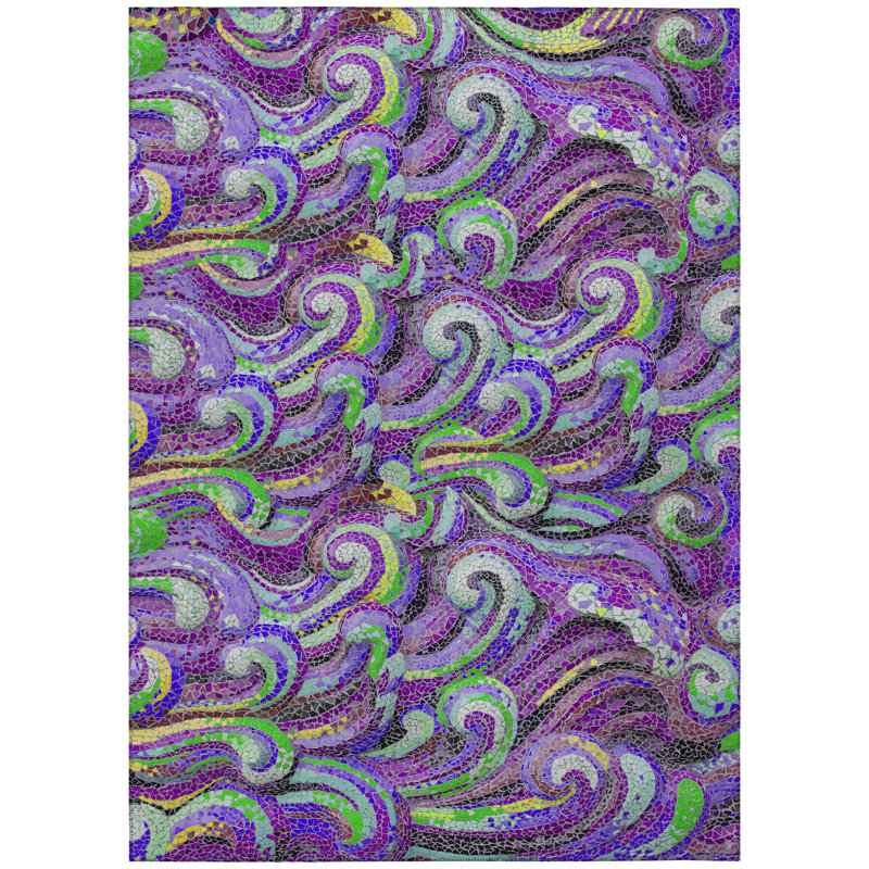 Visby Ikat Indoor / Outdoor Rug, Rectangle 9' x 12'