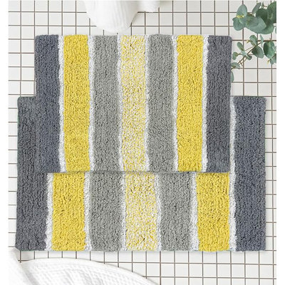Cervantes 100% Cotton Non-Slip Bath Rug
