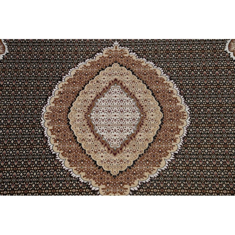 Tapis traditionnel Tabriz Mahi, Rectangle 9 pi 0 po x 12 pi 0 po
