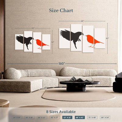 Brampt oiseau rouge sens
