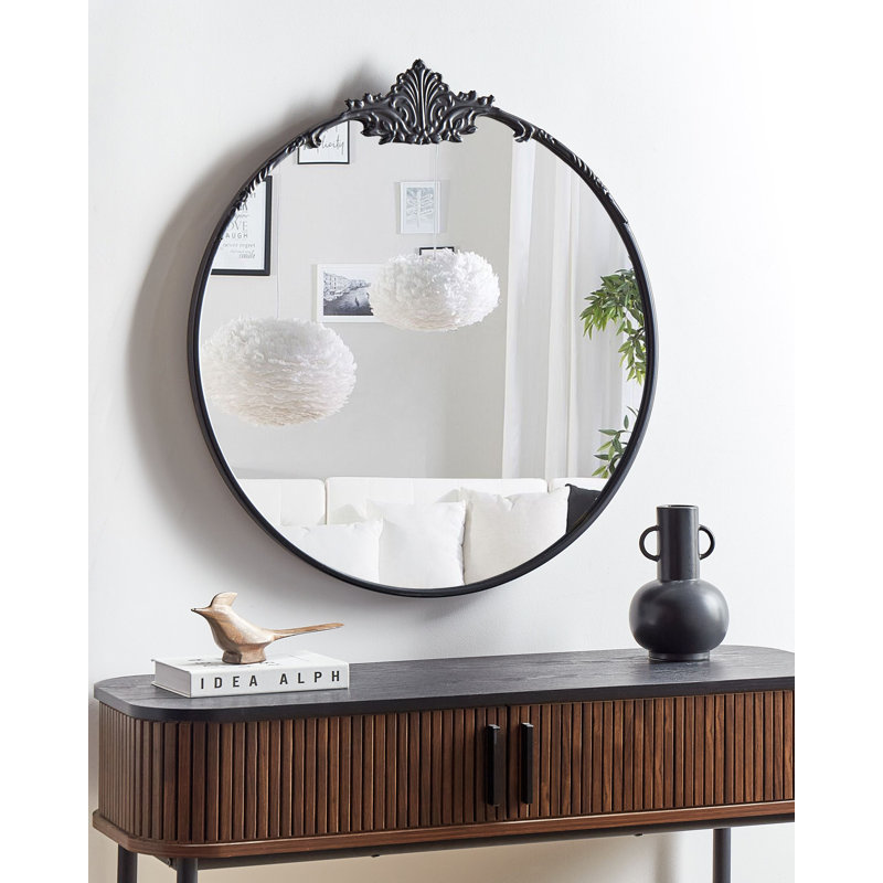 Arkeia Oval Leaning Overmantel Mirror