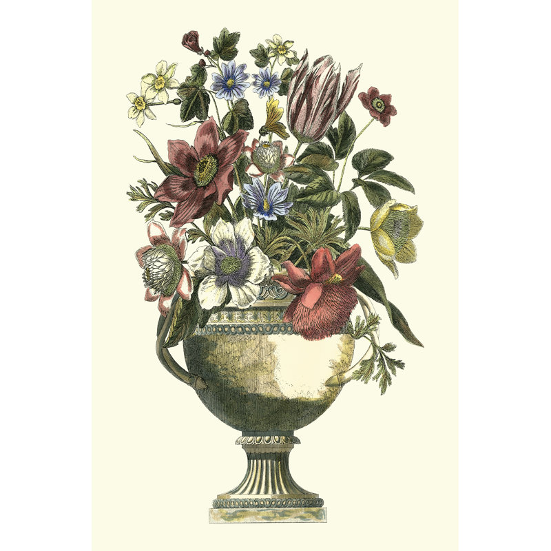 Floral Splendor II (A) by Piranesi/Roy - Wrapped Canvas Painting, 46cm H x 30cm W