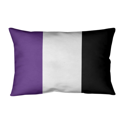 Sacramento Basketball Linen Striped Lumbar Pillow