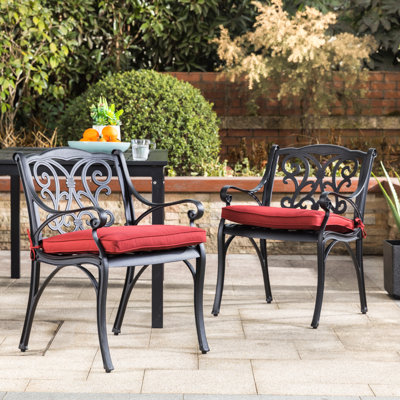 Chaise de patio avec coussin Fowles