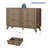 47" Double Row 6-Drawer Grid Chest Dresser-2119933139