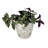 Bamboo Blooms Self-Watering 3-Piece Planter Set – 10, 7 & 5 inch Round Assorted Colors & Designs