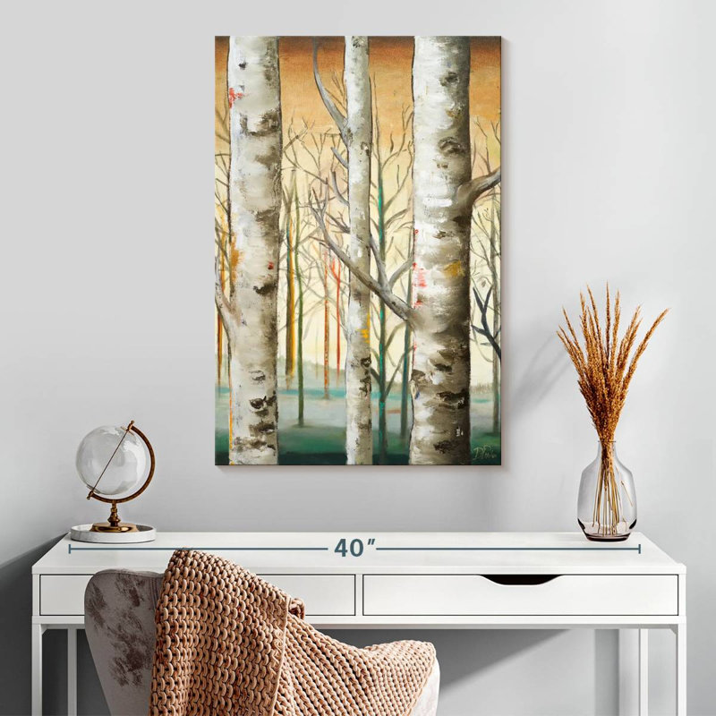 Alvord Gold Birch Forest III, 30" H x 20" W