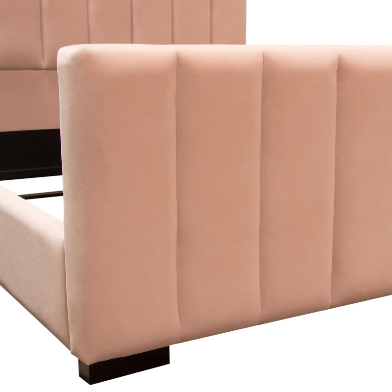 Venus Upholstered Bed, Queen, Blush Pink