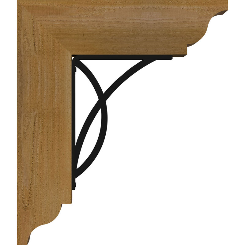 Support de fer triple 4 po Miller, H 20 po x P 18 po, Cèdre rouge de l'Ouest l 3 1/2 po x T 4 po (lisse