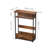 Multi-Functional Narrow End Table, Rustic Brown, Perfect For Small Spaces