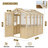 Wooden Greenhouse, Cedar Wood and Polycarbonate Walk-In Outdoor Greenhouse-138645068