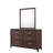 Thach Wood Flat Wall Mirror