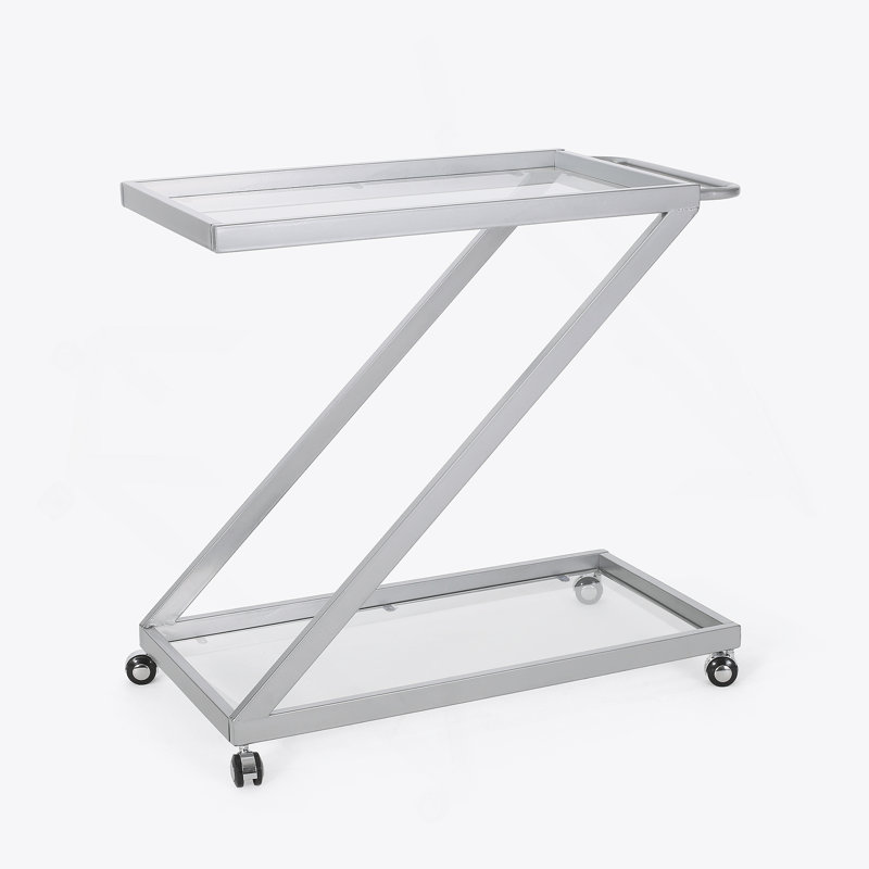 Stylish And Functional Bar Cart With Sturdy Construction For Entertaining