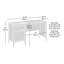 Bureau, finition GRIS CLAIR