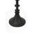 Set Of 2 Decorative Black Iron Candle Holder With Spindle Design