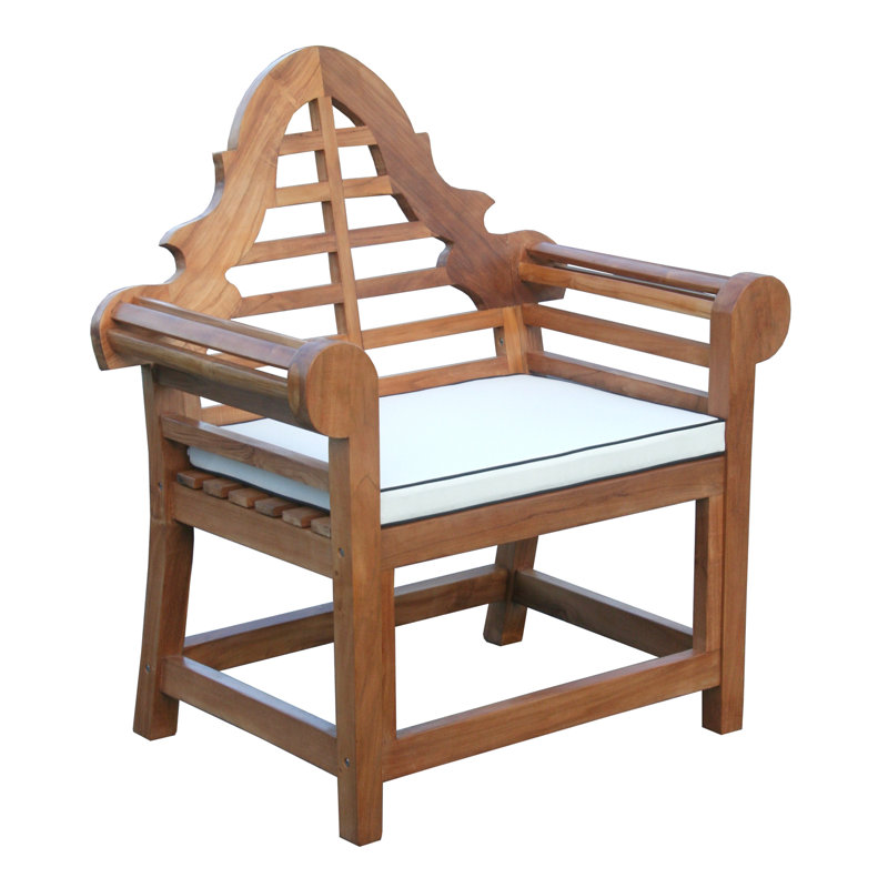 Chaise de patio avec coussin Passarelli