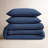 Cotton Waffle Duvet 3 Pc -114740618-114740619