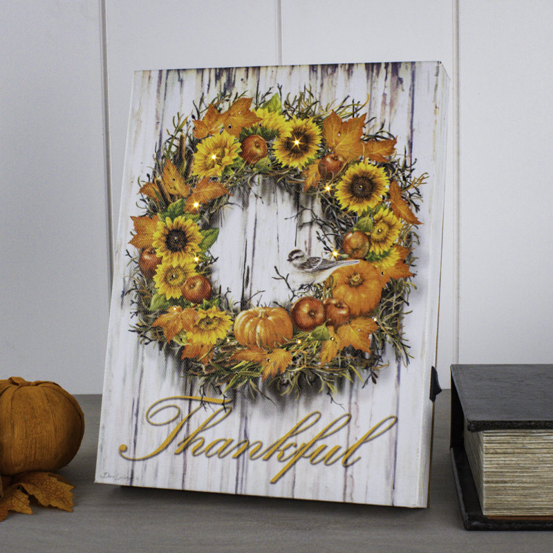 Toile de fond avec chevalet 8 pi x 6 pi Thankful