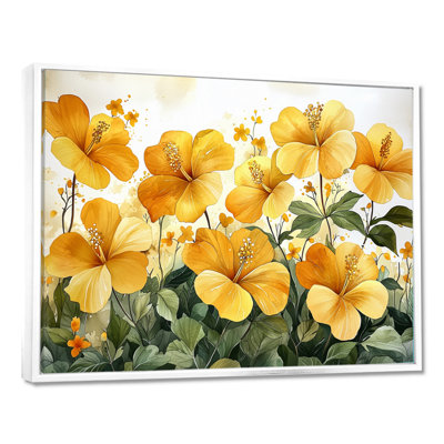 Été, lueur dorée d'hibiscus III - Hibiscus, art mural