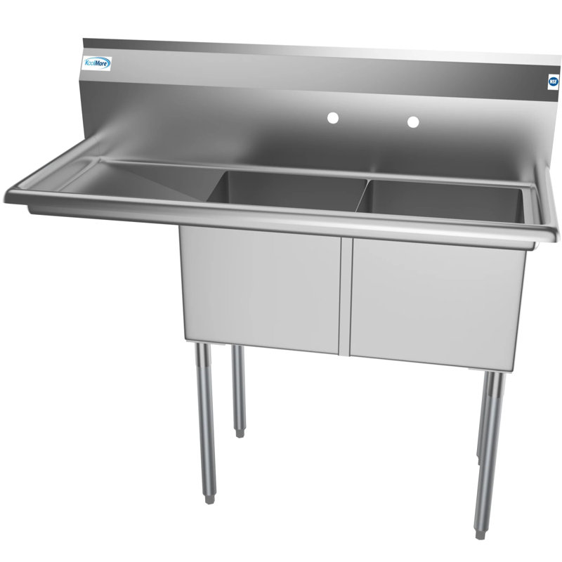 Évier de service autoportable 48 po x 21 po