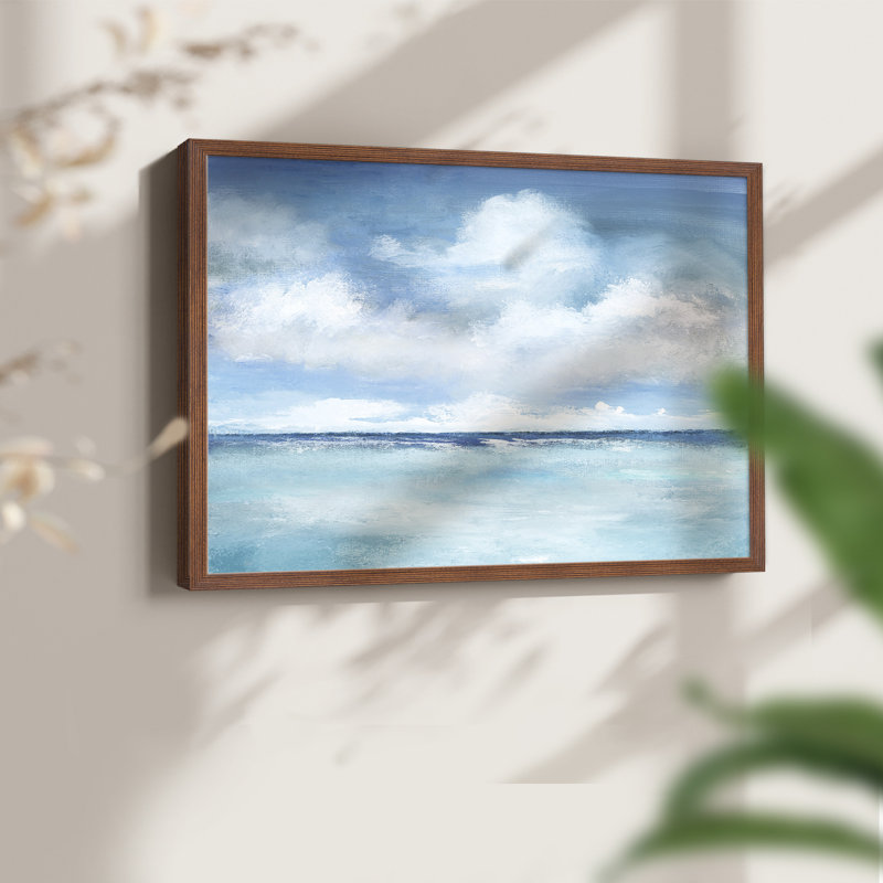 Caribbean Clouds -Framed Print - Restickable